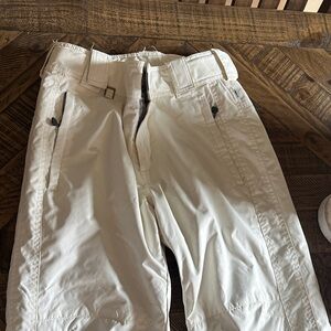 Women’s Ski Snow Pants – White Waterproof Snow Pants